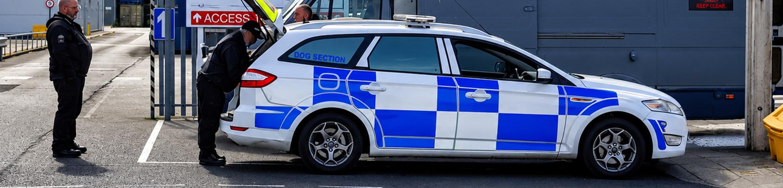 Emergency response security officers attending a commercial premises